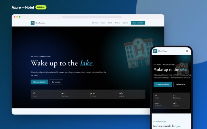 Azure — Hotel Website