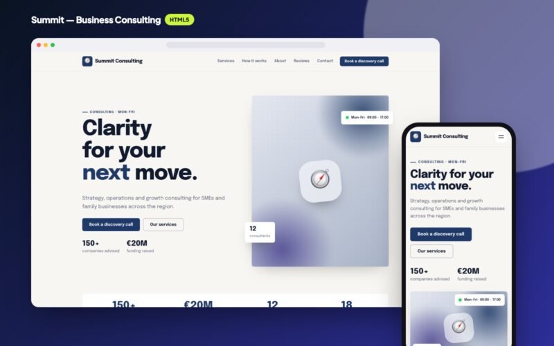 Summit — Business Consulting Website