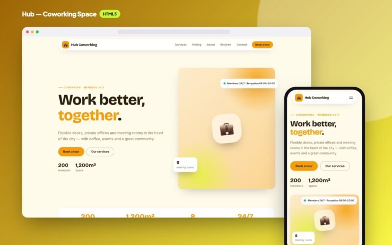 Hub — Coworking Space Website