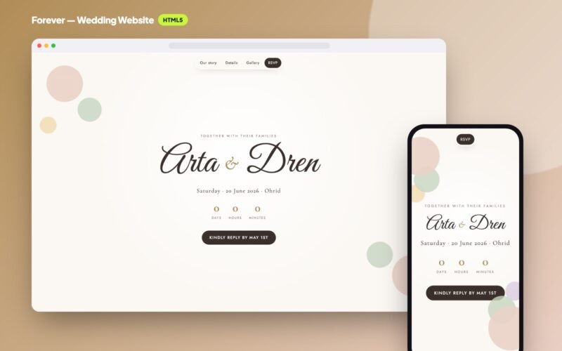Forever — Wedding Invitation Website