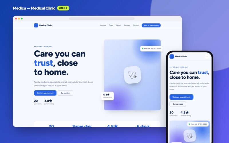 Medica — Medical Clinic Website