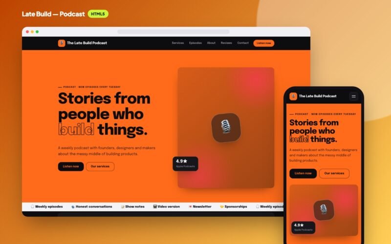 Late Build — Podcast Website