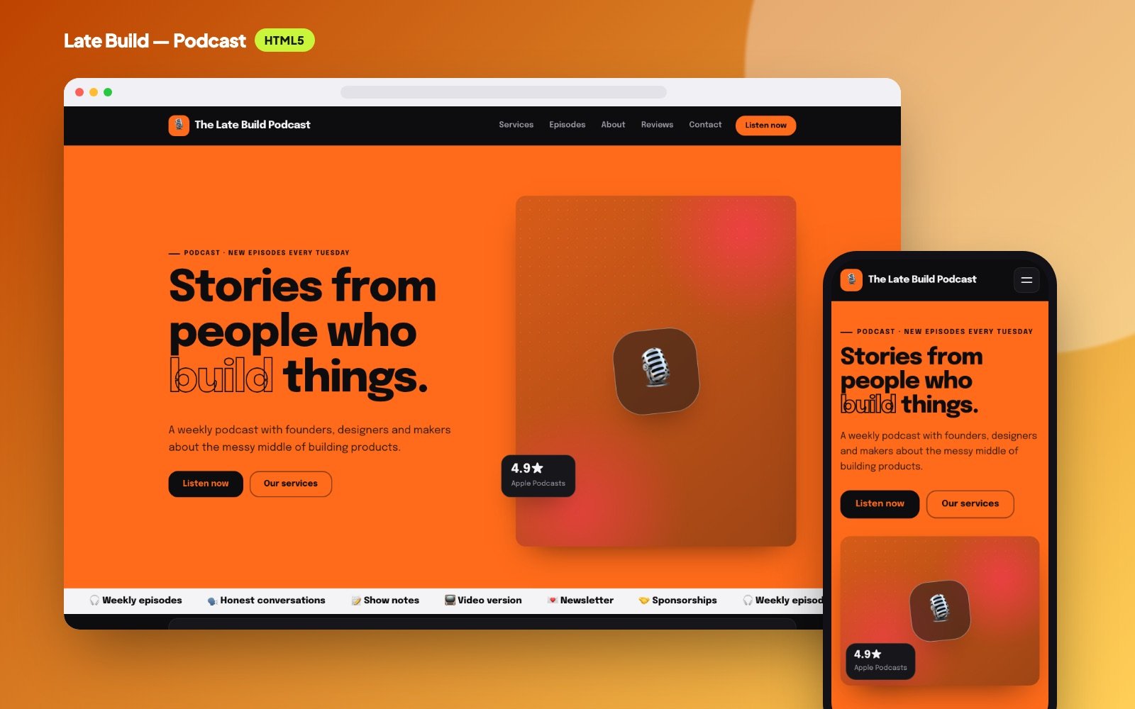 Late Build — Podcast Website