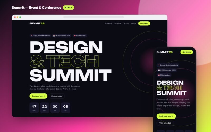 Summit — Event & Conference Template