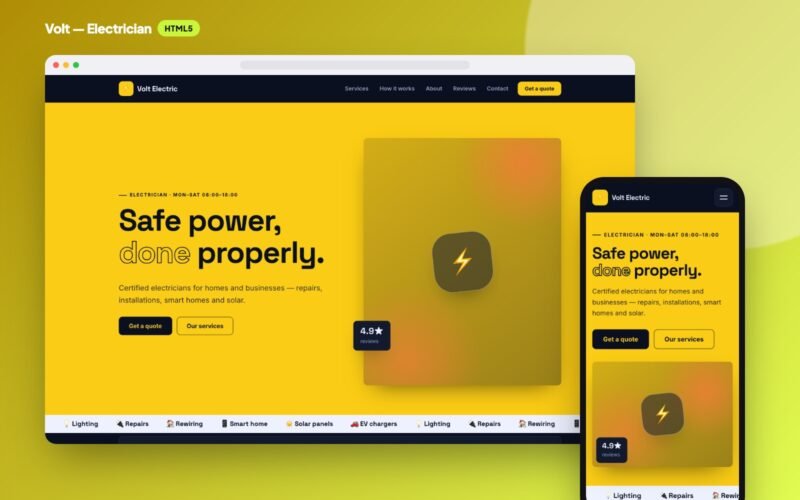 Volt — Electrician Website